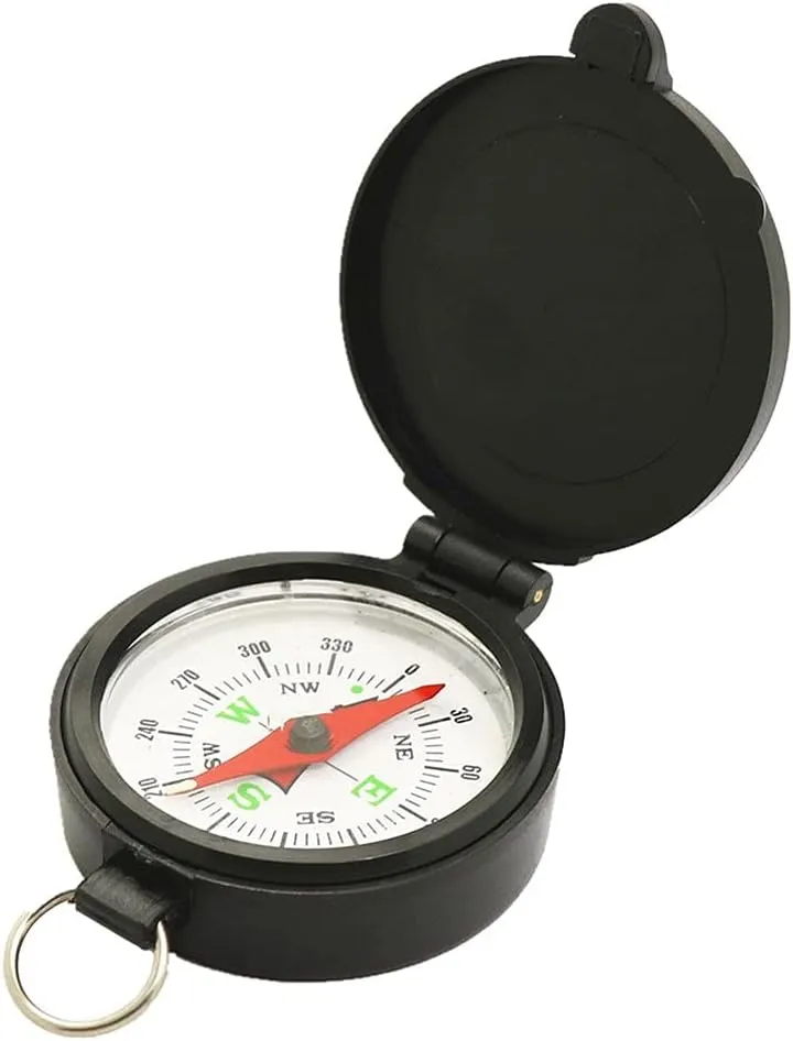 HBJWOV 1Pcs Survival Compass Military Camping Hiking Army Survival Marching Pointing Guider Compass for Hiking Camping Trekking
