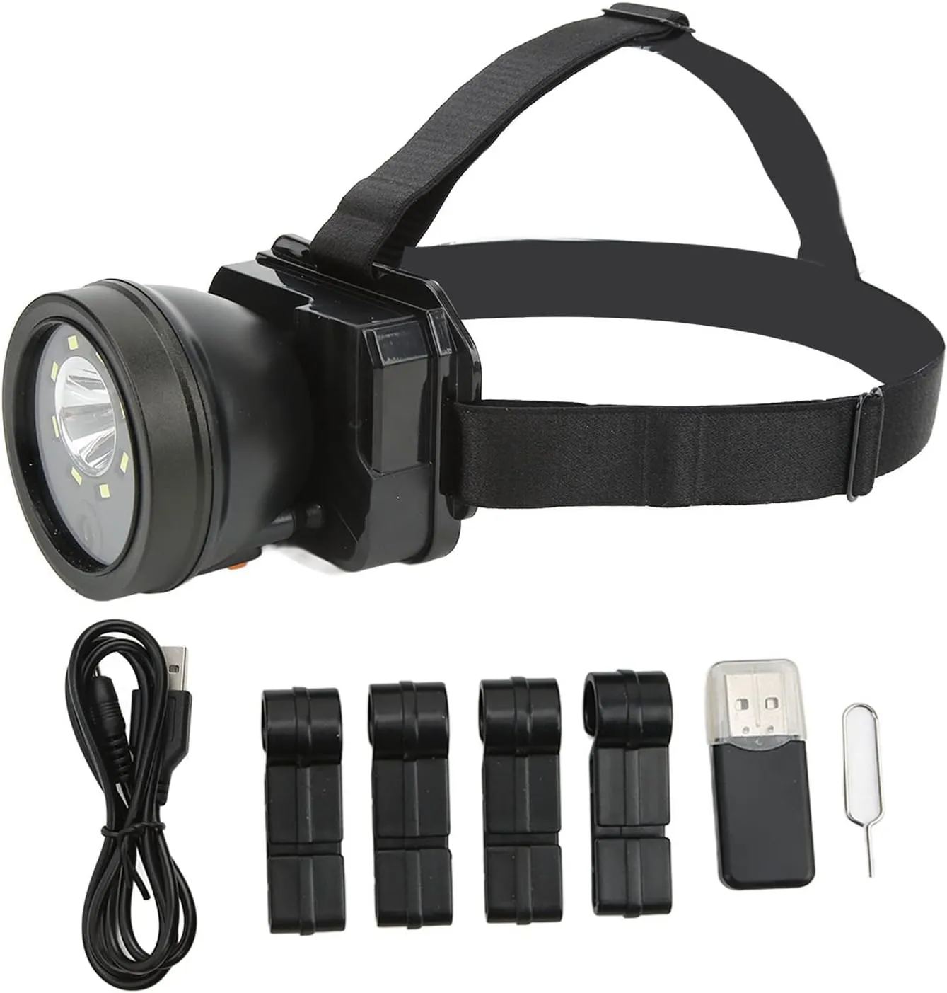 Headlamp, heads Mounted Action Camera 1080P HD Video Camcorder Led Headlamp watertight Night sight for Outdoor Camping Hunting, Running, Hiking, Fishing, Jogging