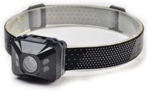 Headlamp Rechargeable, 120 Lumen Super Bright Motion Sensor Head Lamp Flashlight, Waterproof LED Headlight with White Red Light, 4 Modes Head Lights for Camping Cycling Running Fishing