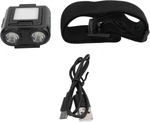 Headlamp Rechargeable, LED Headlights Flashlight, Clip On Cap Light Adjustable Bright Rechargeable Motion Sensor LED Headlamps Flashlight for Outdoor Fishing Camping Hiking Cycling Running