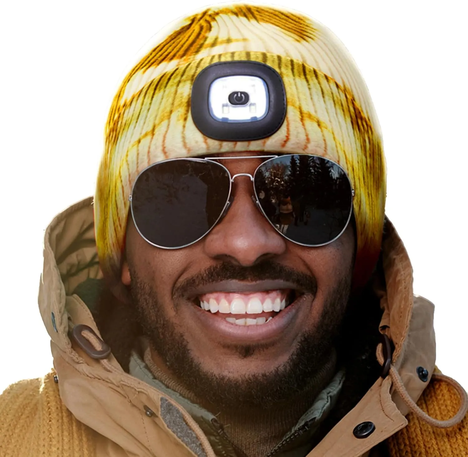 Headlightz by Roq Innovation - Beanie with Light, Unisex LED Beanie Hat with Light Built in, Rechargeable