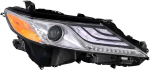 Hella ValueFit Headlamp Assembly For 2018 Toyota Camry, Passenger Side, 354888061, 81110-06D70, TO2503256