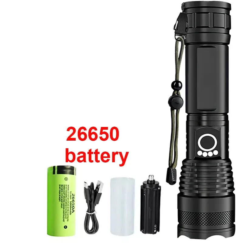 High Power Rechargeable LED Tactical Flashlight