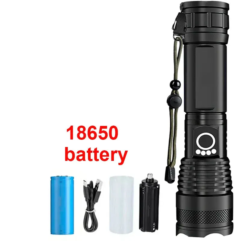 High Power Rechargeable LED Tactical Flashlight