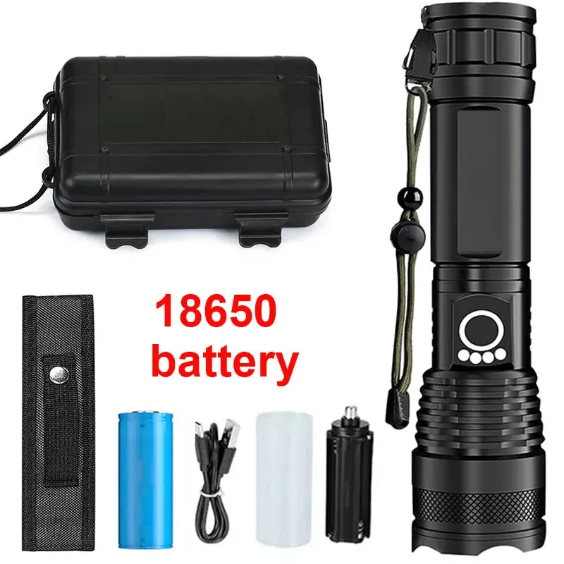High Power Rechargeable LED Tactical Flashlight