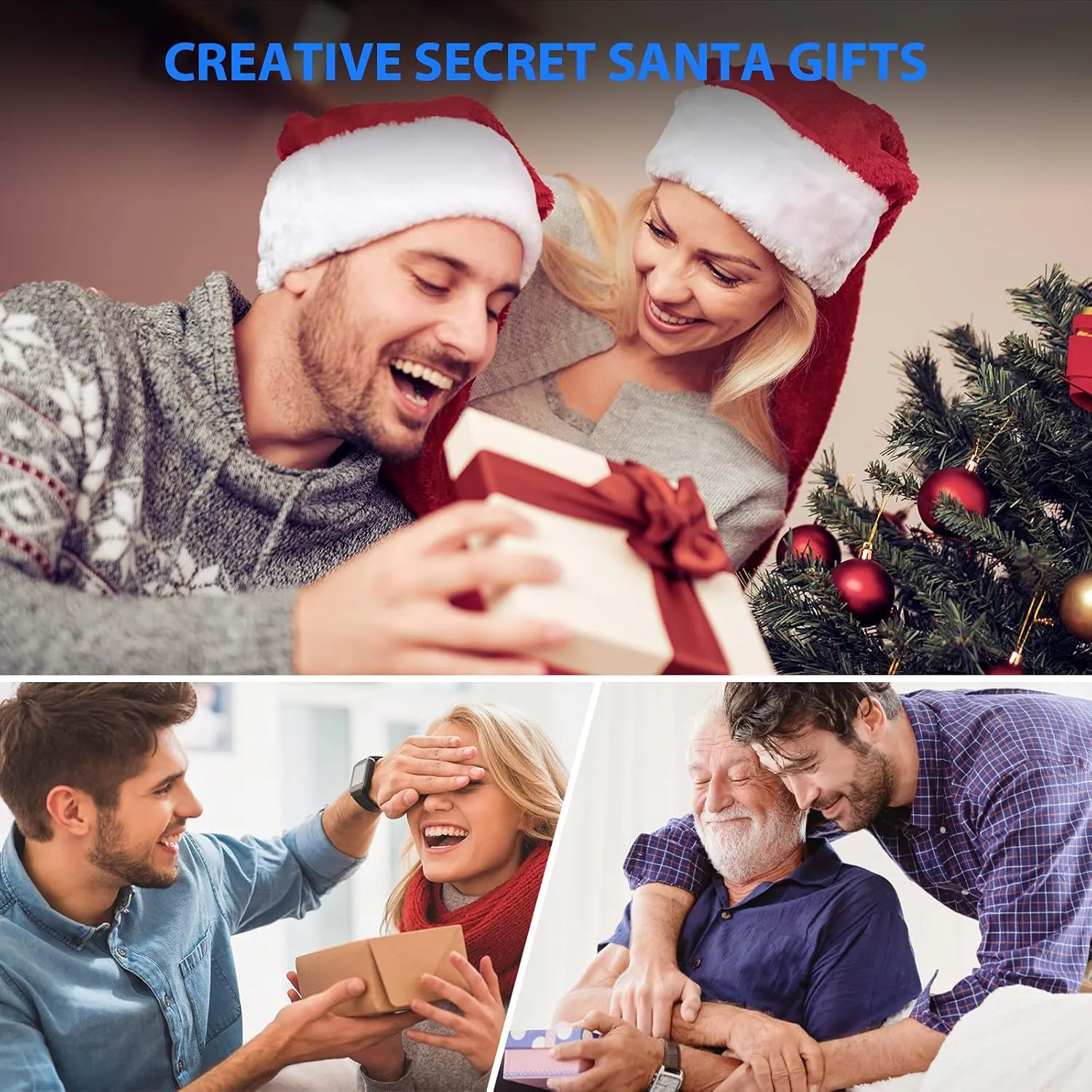 HIGHEVER LED Beanie Hat with Light: Christmas Stocking Stuffers for Men Adult Winter Gift