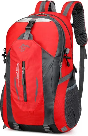 Hiking backpack 40L, Waterproof Lightweight Outdoor Hiking Trekking Daypack Travel Backpack for Men Women(Red)