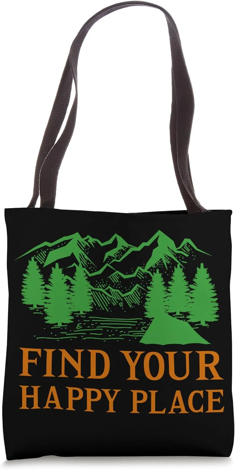 Hiking Saying, Mountain Lines, Alps Motif, Hiking. Tote Bag