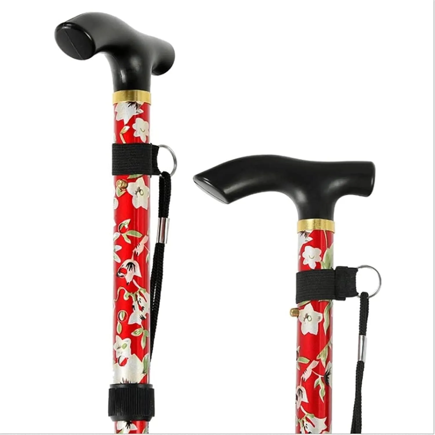 Hiking Trekking Poles Aluminum Alloy Trekking Poles Folding Telescopic Light-Weight Off-Road Walking Poles Hiking Sticks for Trekking
