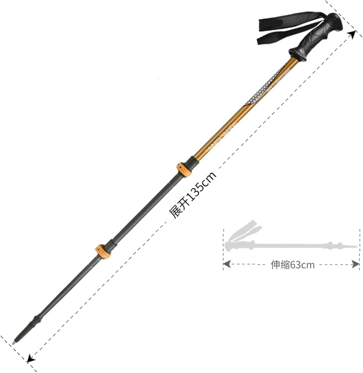 Hiking Trekking Poles Aluminum Alloy Trekking Poles Lightweight Strong Hiking Pole for Camping Mountaining Hiking Sticks for Trekking