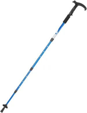 Hiking Trekking Poles Light Retractable Hiking Trekking Poles Adjustable Aluminum Alloy Sticks with Soft Handle Hiking Sticks for Trekking(Blue)