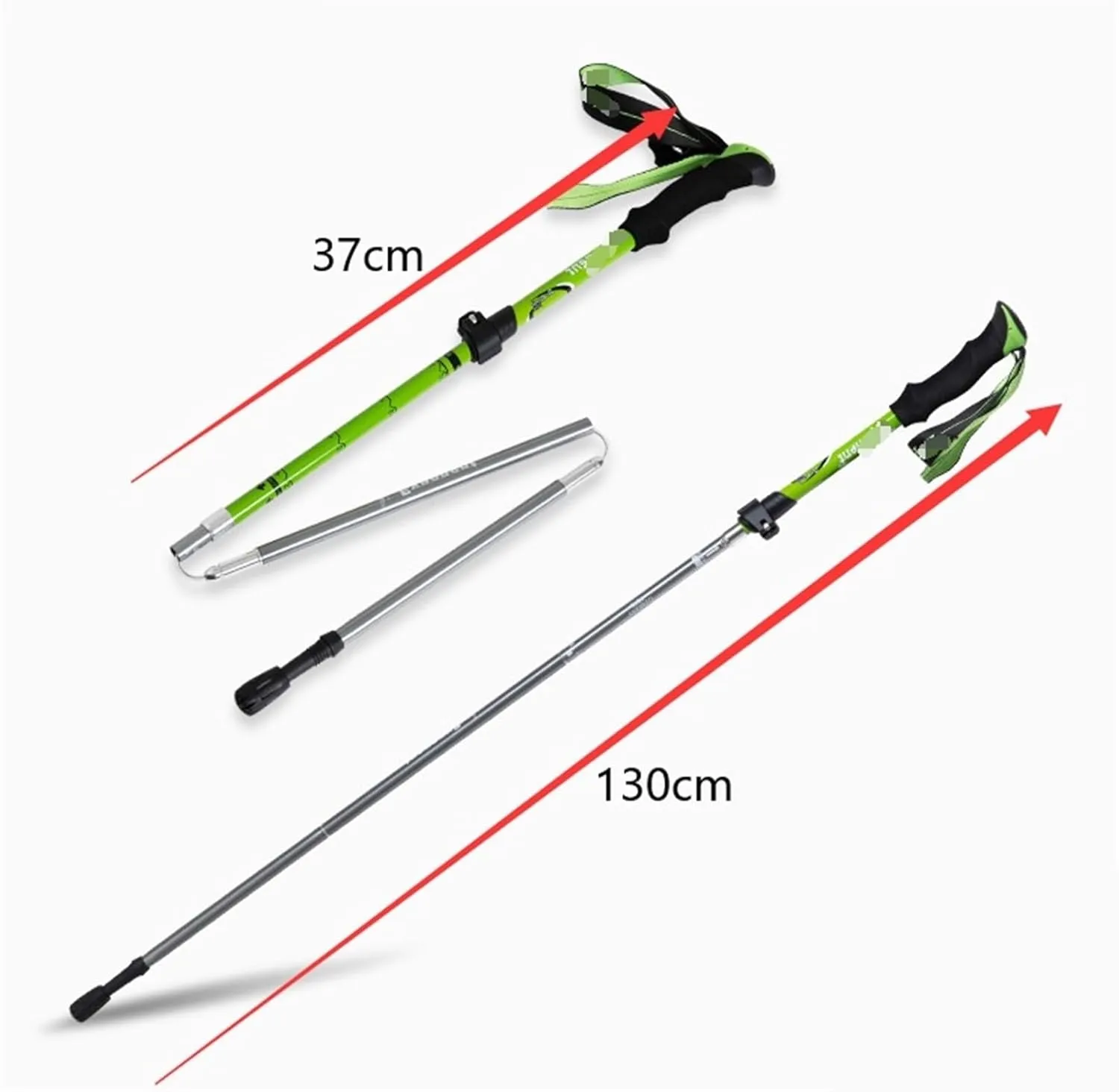 Hiking Trekking Poles Outdoor Trekking Poles Adjustable Aluminum Alloy Hiking Poles for Walking Camping Hiking Sticks for Trekking