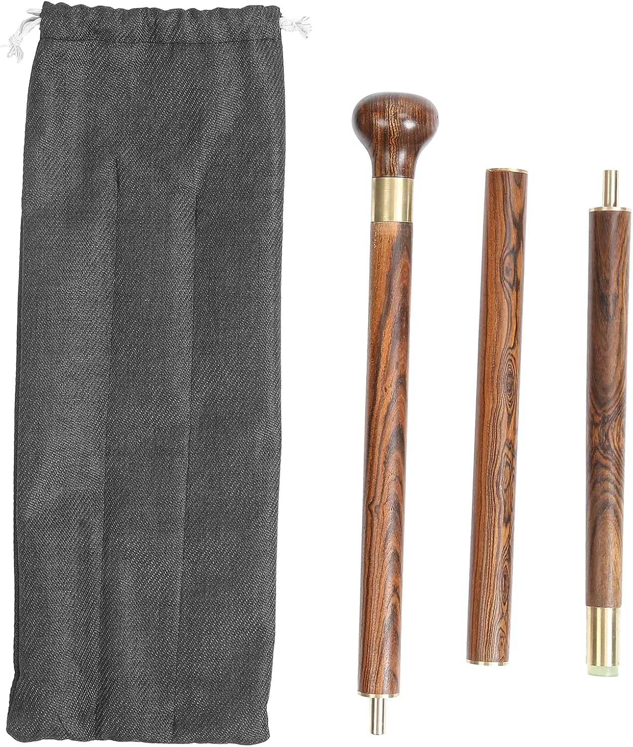 Hiking Walking Trekking Stick, Travel Folding Trekking Hiking Pole with Carrying Bag, Walking Stick Portable Mobility Aid for Women Men