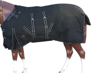 HILASON Black 84 in 1200D Winter Waterproof Poly Horse Blanket Belly Wrap Black | Horse Blanket | Horse