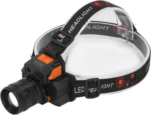 Hilitand Rechargeable Lamp, LED Lamp USB Rechargeable 3 Light Modes LED Lens 1500lm Flashlight LED Headlight for Emergency Camping, Headlamps