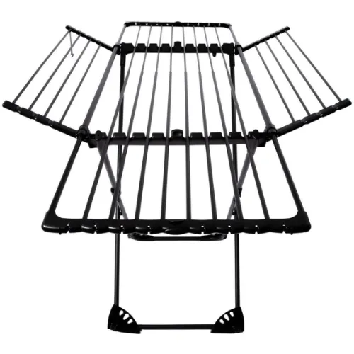 Hills 27m Winged Extendable Clothes Airer Foldable Laundry Drying Rack - Black