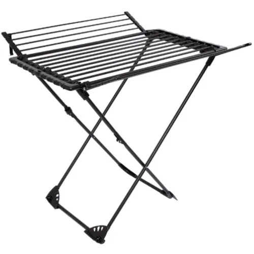 Hills 27m Winged Extendable Clothes Airer Foldable Laundry Drying Rack - Black