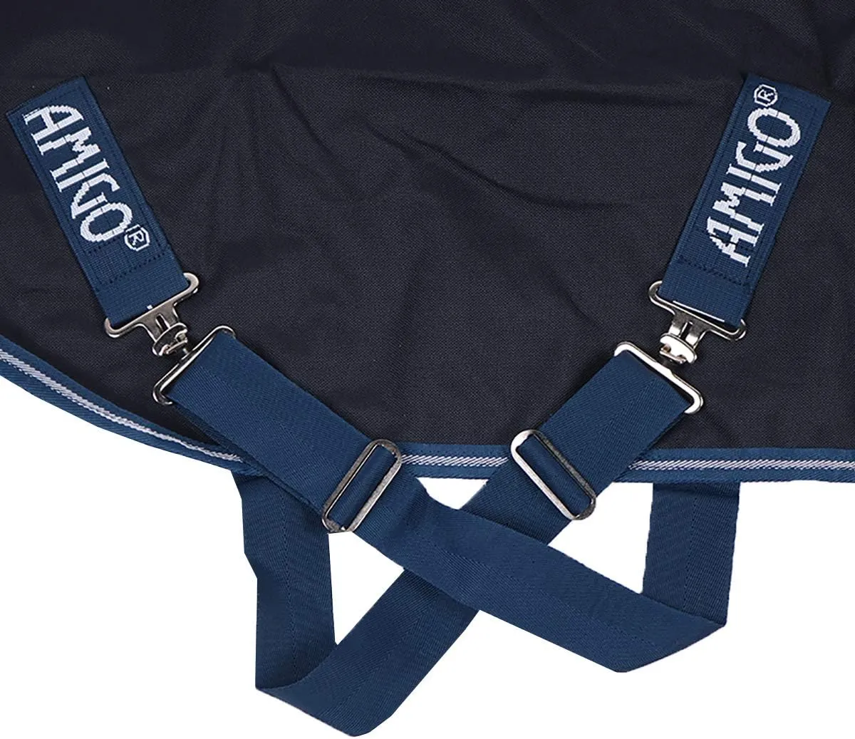 HORSEWEAR Ireland Amigo Bravo 12 Original Lightweight Waterproof Breathable Horse Turnout Blanket (0g Fill), Navy/Navy, 78