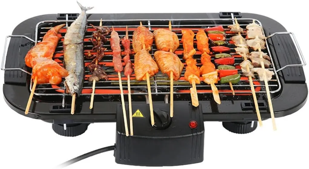 Household Electric Grill Pan Smokeless Non-stick Electric Grill Indoor Multifunctional Grill Electric Grill