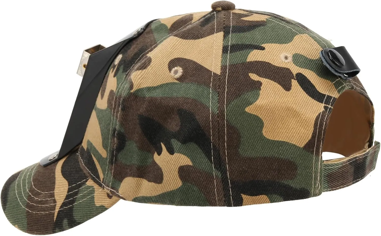 Hunting Hat with Bracket, Hunter Cap for Headlamp Hunting Light for Coon Coyote Hog Turkey Duck Hunting Camo