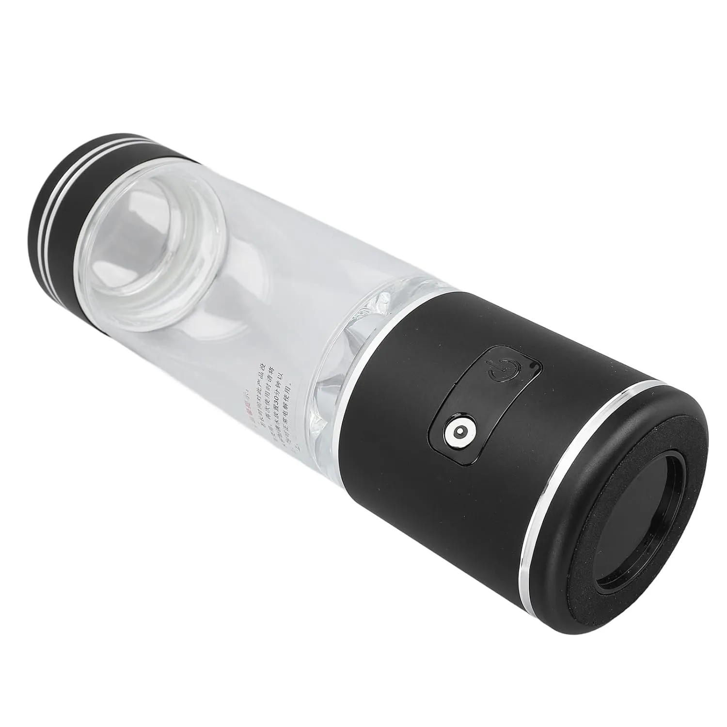 Hydrogen Water Bottle Generator, Rechargeable Hydrogen Rich Water Cup with Nasal Tube, 3 in 1 Aluminum Alloy Hydrogen Water Bottle for Home Travel, Great Choice (Black)