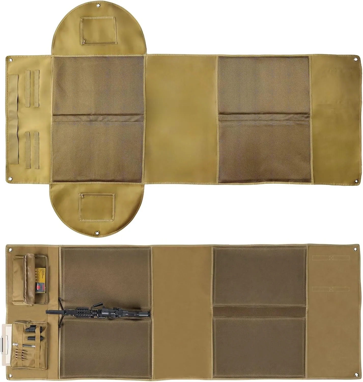 IC ICLOVER Shooting Mats Prone Padded with Wide Wings   Tactical Shooting Mats, Extra Large Non-Slip Waterproof Foldable Pad Blanket for Outdoor Long Range Rifle Shooting Hunting
