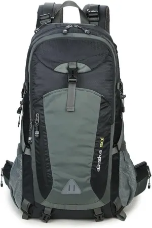 ILOOXI Internal Frame Hiking Backpack 40L/50L/60L Waterproof Outdoor Day Pack, Lightweight Sport Travel Daypack Camping Travel Backpack (Color : Black, Size : 50L)