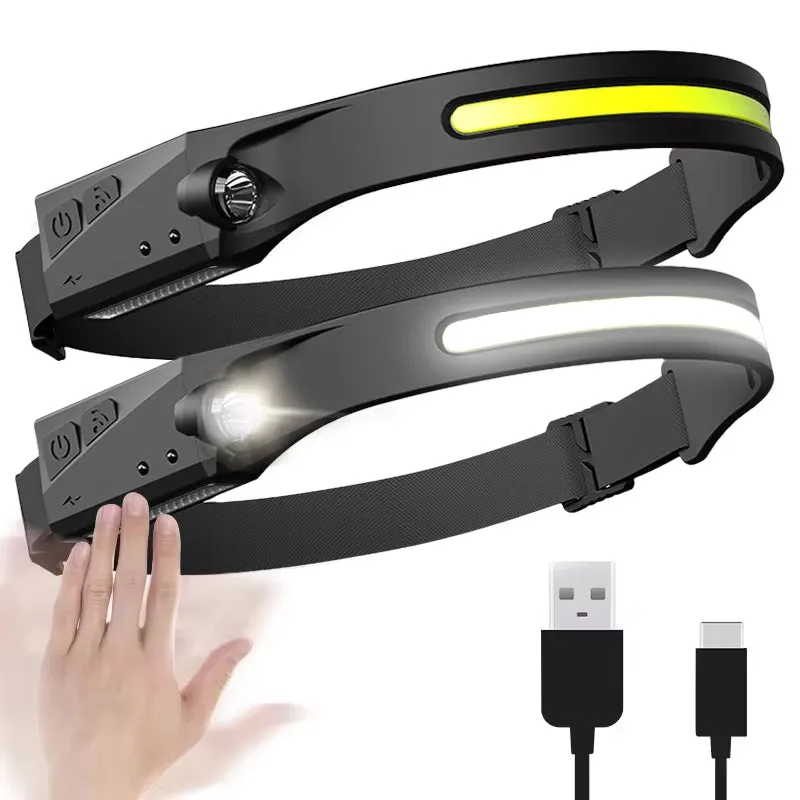 Induction Headlamp – USB Rechargeable with 5 Lighting Modes