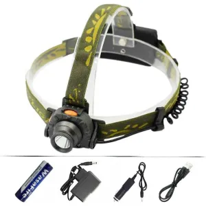 Inductive IR Sensor Headlamp XPE R3 LED 3 Modes Headlight Frontal Flashlight Head Torch Light  18650 Battery  AC Car USB Charger