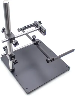 Industrial Camera Machine Vision Experiment Stand, Lighting Test Holder Foldable Light Source Rack with Leveling Gauge