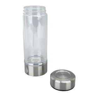 Ion Hydrogen Water Bottle Hydrogen Water Bottle USB Rechargeable Anti Slip Base 380ML 600‑900PPB Rapidly Hydrogen Rich Water Generator for Improving Water Quality