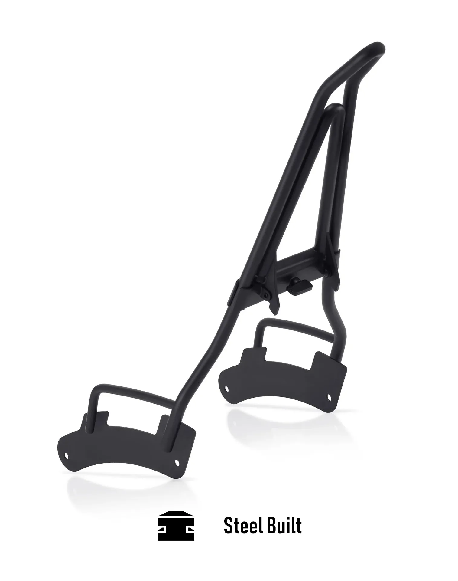 Iron Born Blade 25" Indian Super Chief (2022 ) Sissy Bar with Foldable Luggage Rack Matte Black
