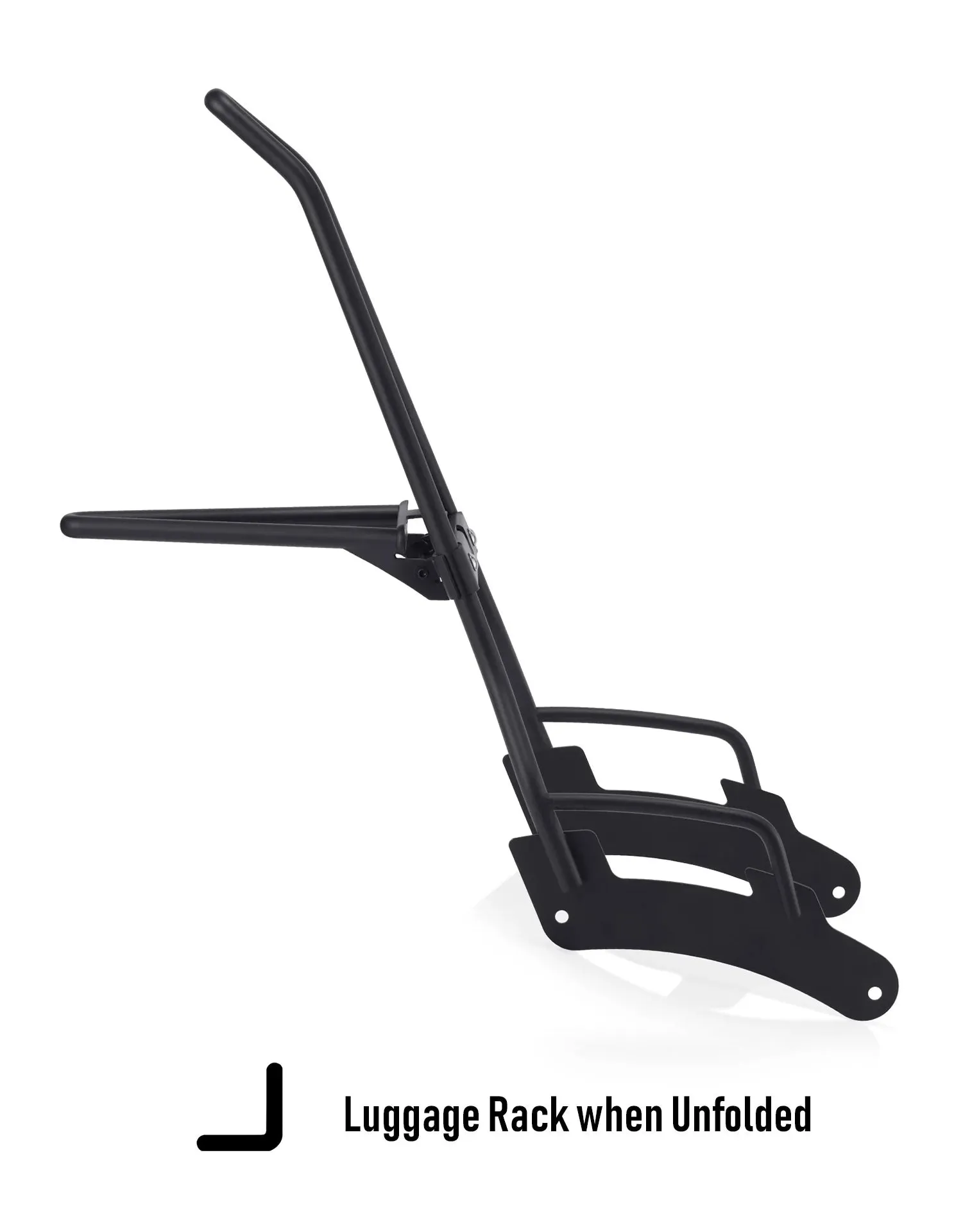 Iron Born Blade 25" Indian Super Chief (2022 ) Sissy Bar with Foldable Luggage Rack Matte Black