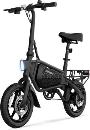 Jetson Bolt Folding Electric Ride-On Bike, Easy-Folding, Built-in Carrying Handle, Twist Throttle, Up to 15.5 MPH, Ages 13 