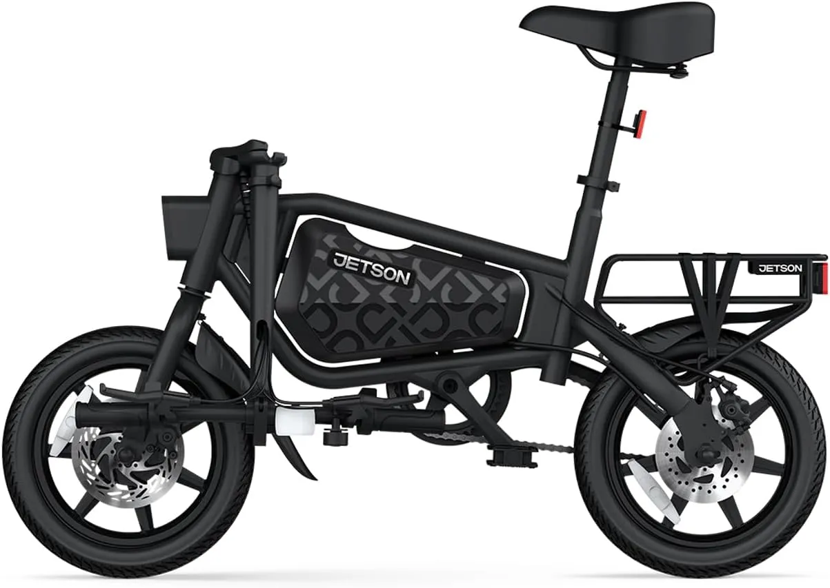 Jetson Bolt Folding Electric Ride-On Bike, Easy-Folding, Built-in Carrying Handle, Twist Throttle, Up to 15.5 MPH, Ages 13 