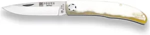 Joker Piston Pocket Knife Setter NA112 with Bull Horn Handle and MOVA Blade 2.56 inches, Fishing Tool, Hunting, Camping and Hiking