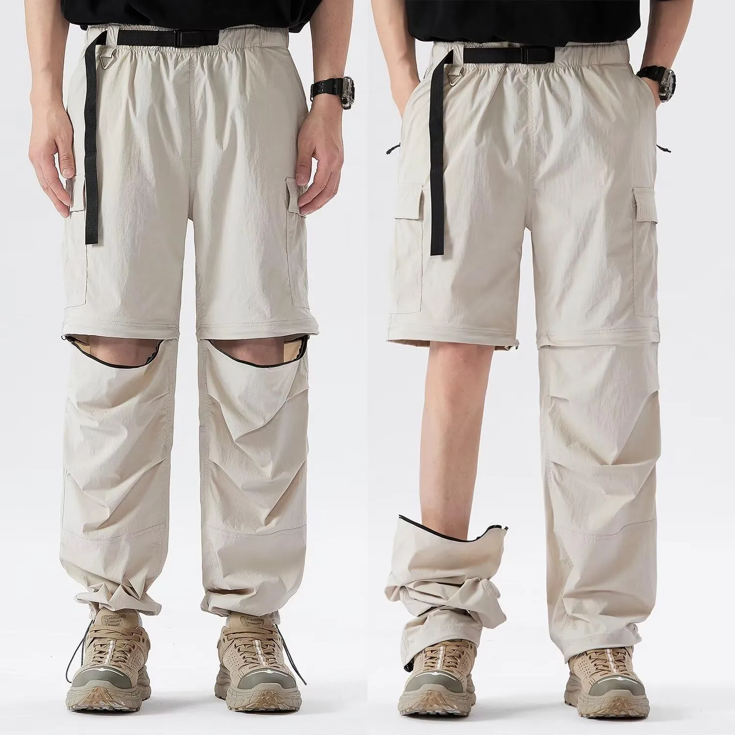 JOMLUN Womens Hiking Pants Convertible Zip Off Shorts Outdoor Quick Dry Lightweight Fishing Travel Safari Cargo Pants