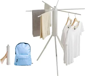 JOOM Clothes Drying Rack Portable Foldable - Space Saving, Collapsible Drying Rack for Laundry, Indoor, Outdoor. Folding Clothing Rack Home and Travel