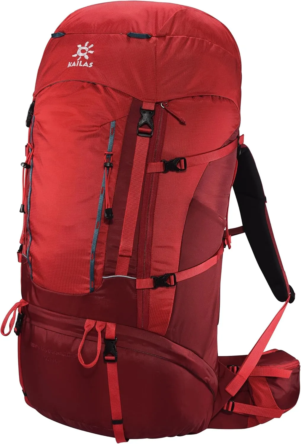 Kailas Wonderland II 65 10L Unisex Adult Trekking Bacpack Waterproof Backpacking for Travelling Camping, Kailas Red
