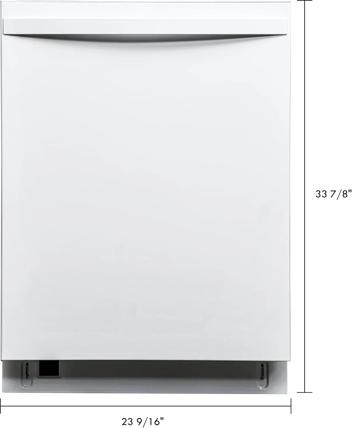 Kenmore 24" Built-In Stainless Steel Tub Dishwasher with EasyFlex 3rd Rack, SmartWash, UltraWash Plus, TurboDry, and MoreSpace Adjustable Rack, Energy Star Certified, White