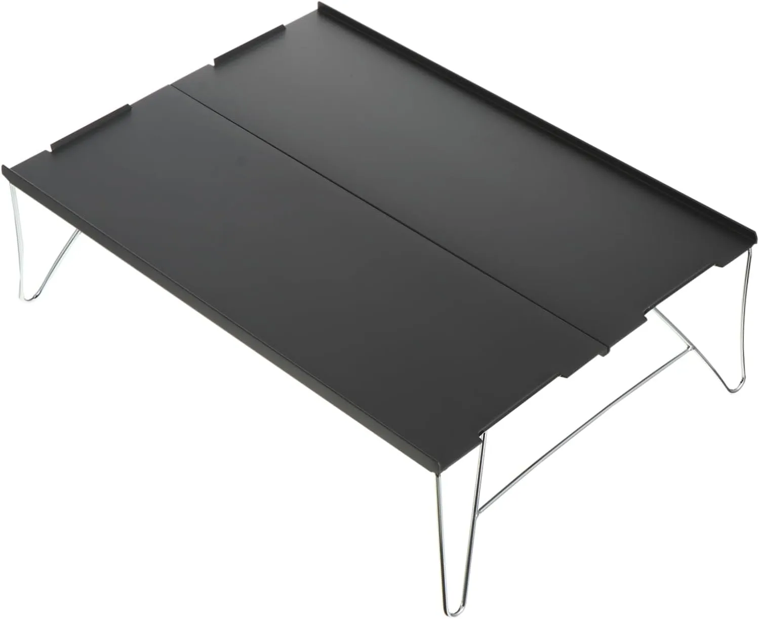 KESYOO Folding Camping Table Lightweight Aluminum Alloy Design Collapsible Outdoor Picnic Table for Easy Storage and Transport Durable and Sturdy Legs for Grill and Cookware Use