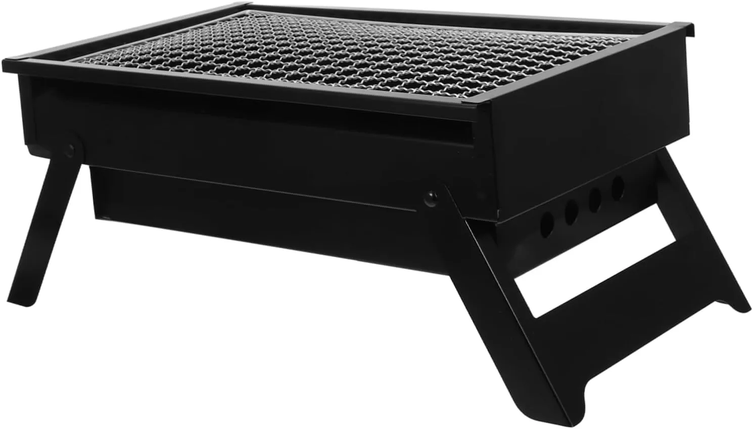 KESYOO Portable Folding Charcoal Grill Compact for Outdoor Cooking for Camping Picnics and Backyard Use Lightweight Stainless Steel Design for Persons
