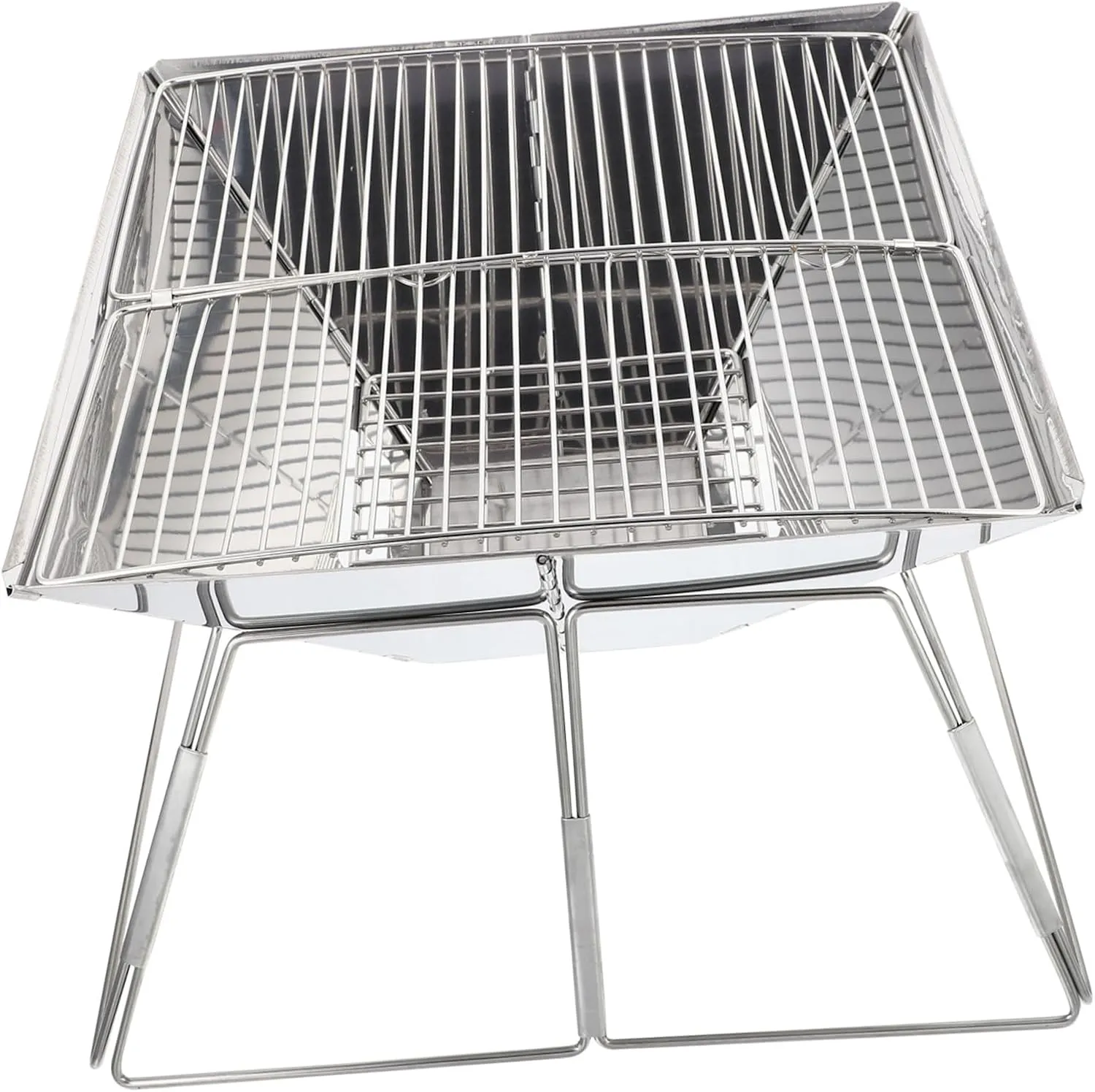 KICHOUSE Stainless Steel Grill Portable Outdoor Bbq Stove Camping Grill Rack Bbq