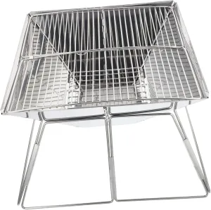 KICHOUSE Stainless Steel Grill Portable Outdoor Bbq Stove Camping Grill Rack Bbq