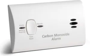 Kidde Carbon Monoxide Detector, Battery Powered CO Alarm with LEDs, Test-Reset Button, Low Battery Indicator, Portable