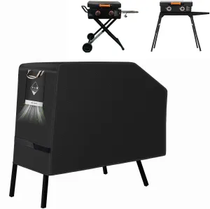 KINGLY Griddle Cover for Blackstone 22/17 Inch Griddle with Hood & Stand, Rip-Proof Heavy Duty, Waterproof UV & Fade Resistant, Velcro Strap & Air Vent