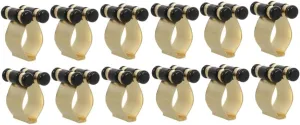 Kisangel 2sets Adjustable Wall-mounted Fishing Pole Clip Holder Rod Display Rack for Telescopic Rods 6pcs*2
