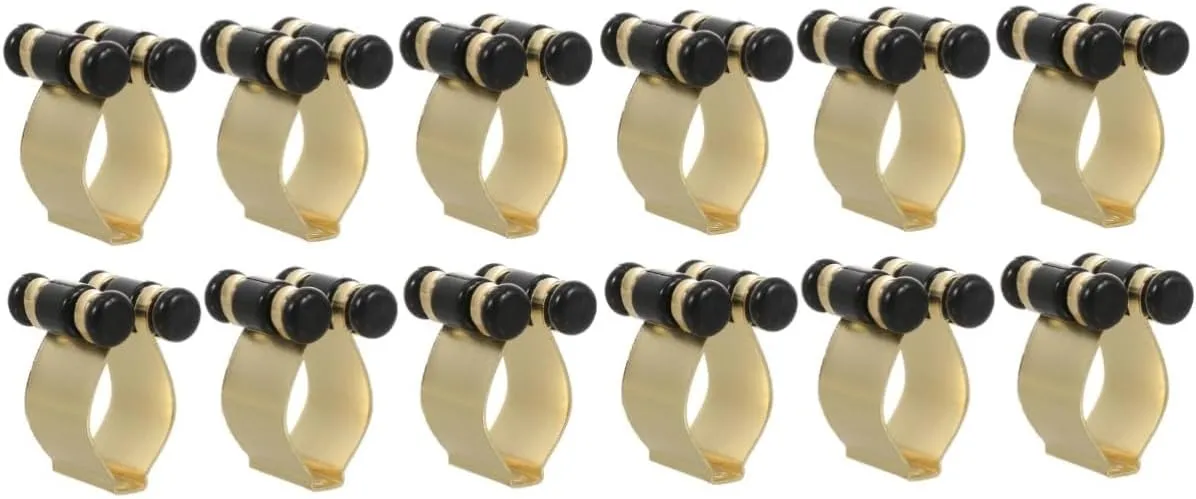 Kisangel 2sets Adjustable Wall-mounted Fishing Pole Clip Holder Rod Display Rack for Telescopic Rods 6pcs*2