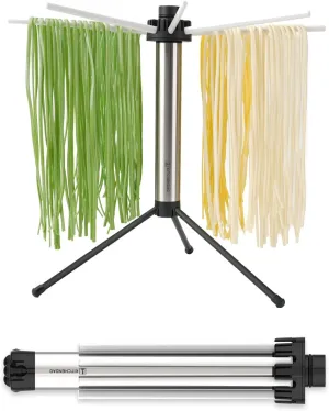 KITCHENDAO Collapsible Pasta Drying Rack, Compact for Easy Storage, Quick Set up, Foldable Pasta Dryer Rack Spaghetti Noodle Hanger, Detachable for Easy Cleaning, Rotary Arms, Hold up to 5 lbs