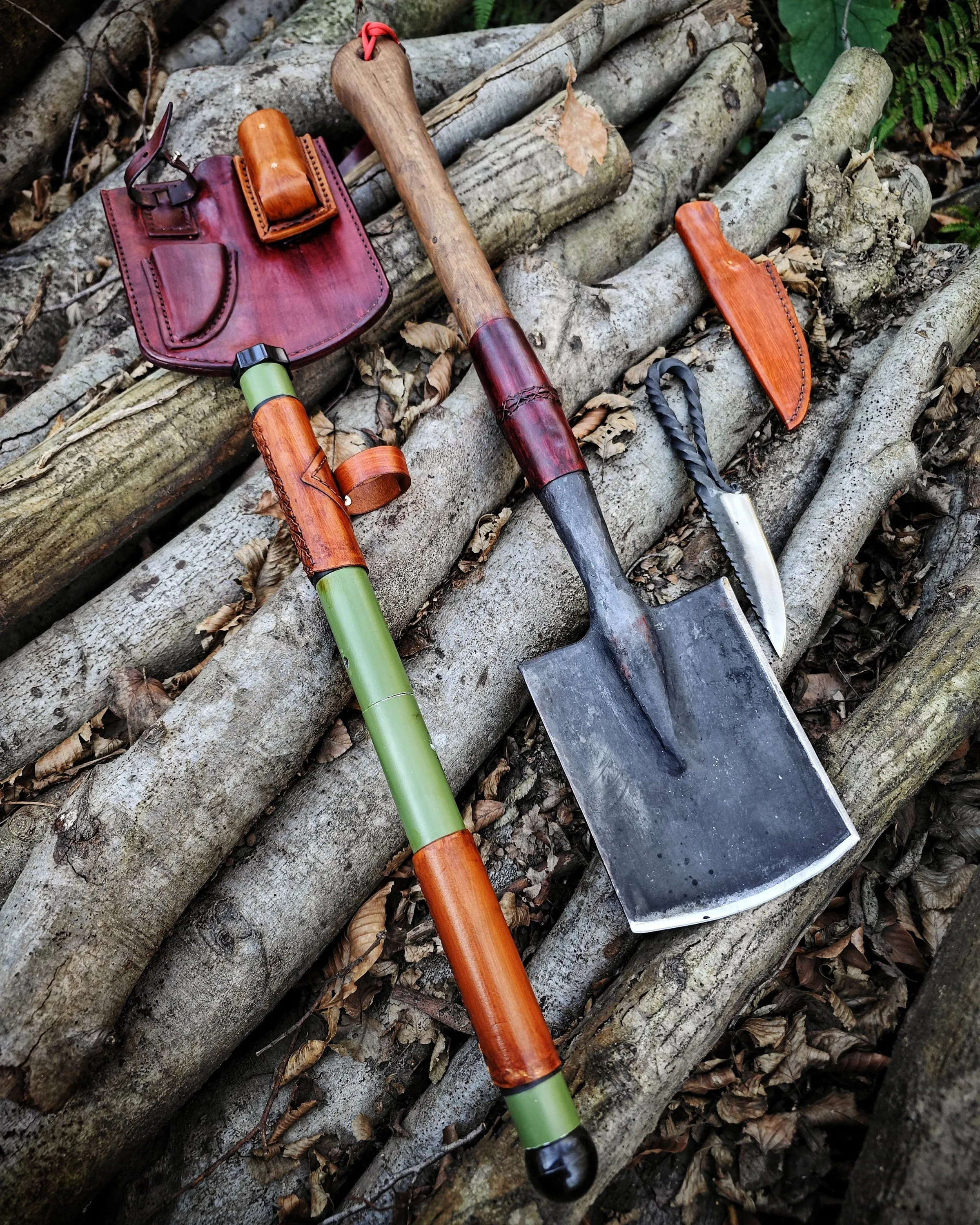 Knife Blacksmith and Friend, handmade in Best New All One All of Your Shovel, Bushraft Express shipping Portable Bowsaw Tactical product Intelligent
